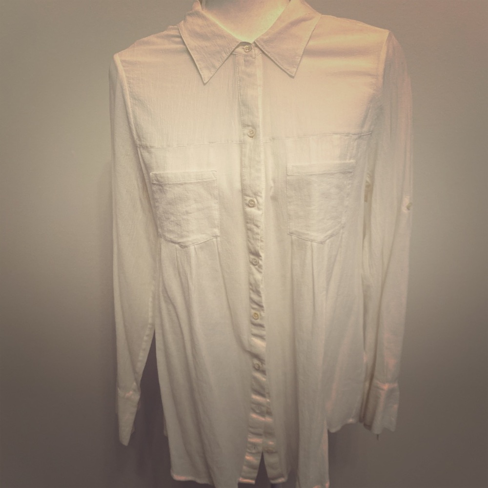 Joie white button down shirt